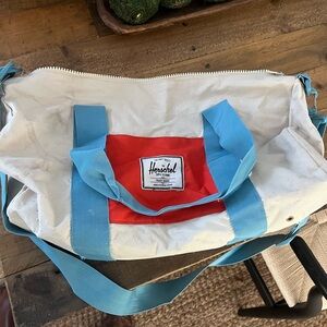 Herschel Red and Blue Bag